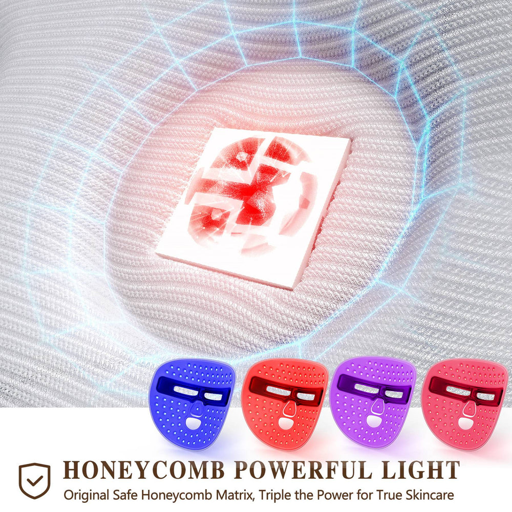 LED Face Mask Red Light Therapy for Home & Travel Skincare