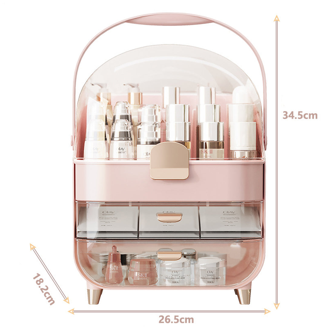 Makeup Organizer with Skincare Holder Acrylic Cosmetic Storage
