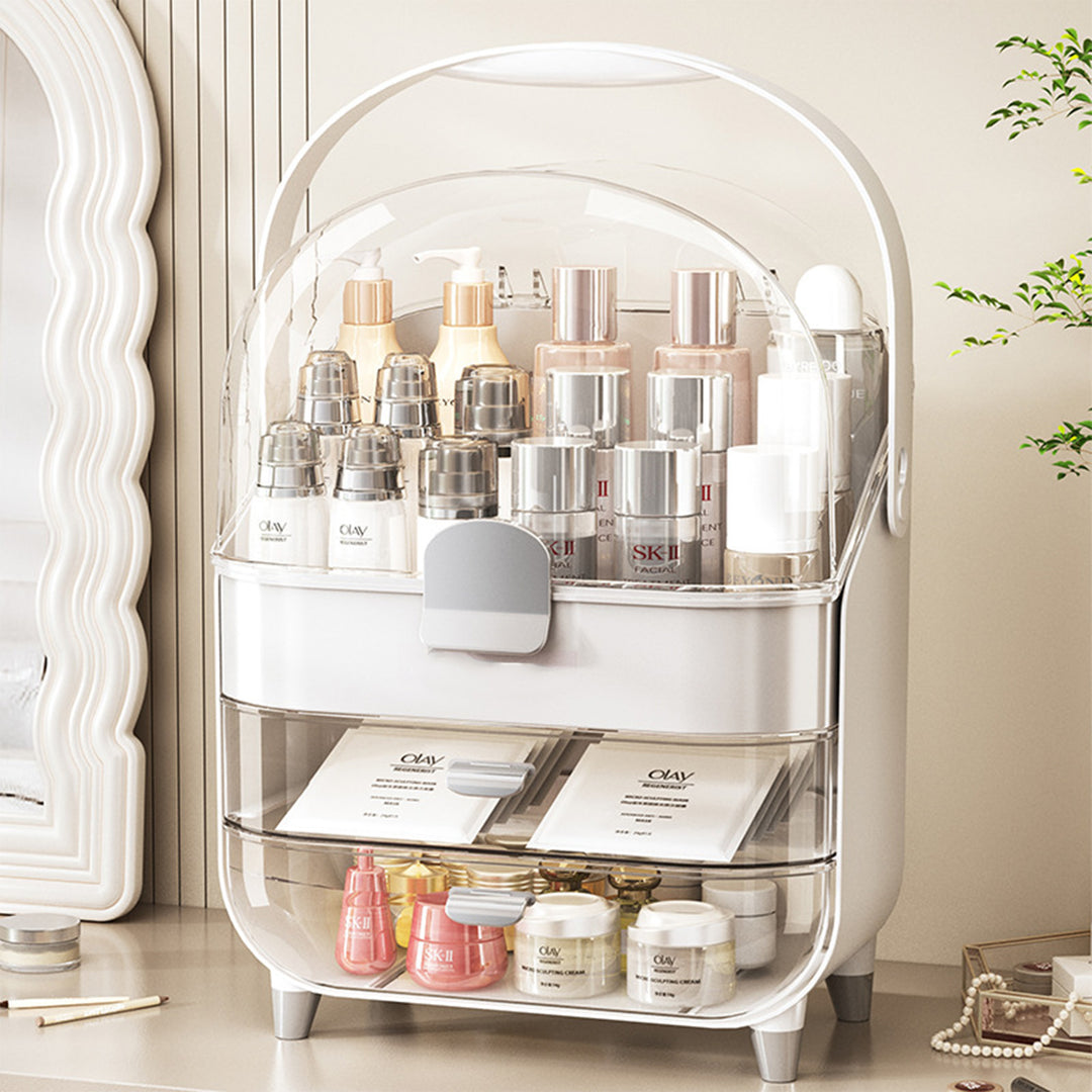 Makeup Organizer with Skincare Holder Acrylic Cosmetic Storage