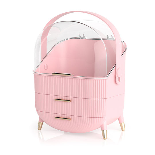 Makeup &amp; Skincare Organizer with 2 Drawers &amp; Clear Cover