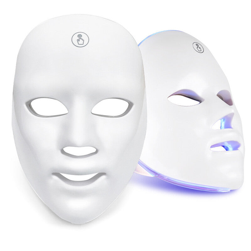 7-Color LED Photon Face Mask for Skin &amp; Neck Rejuvenation