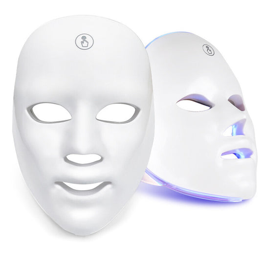 7-Color LED Photon Face Mask for Skin &amp; Neck Rejuvenation