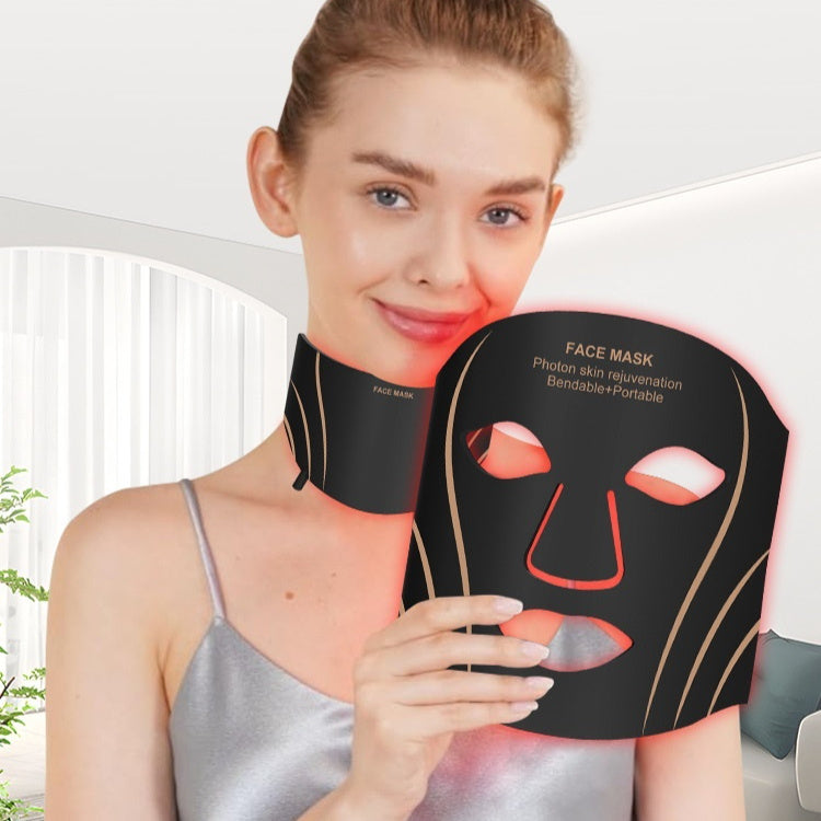Silicone Red Light LED Facial Beauty Mask