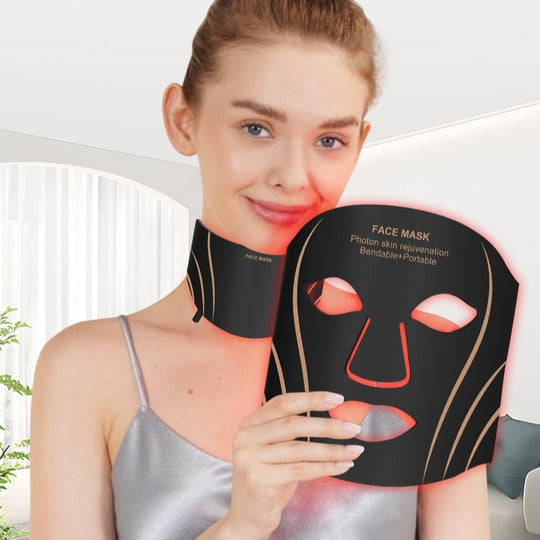 Silicone Red Light LED Facial Beauty Mask