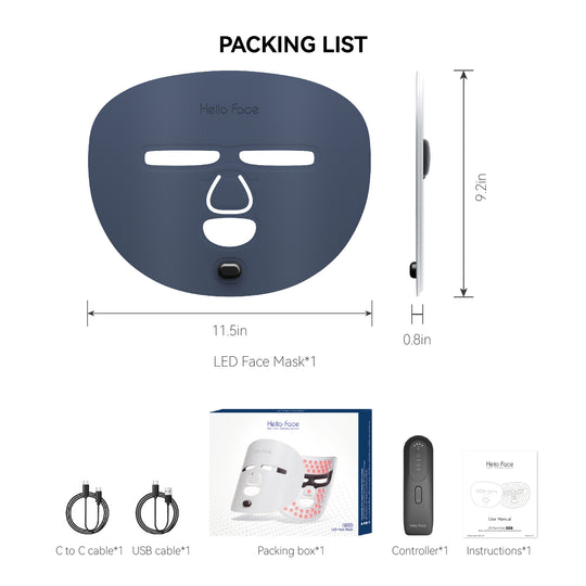 Red Light Beauty Mask Breathable LED Mask 3D