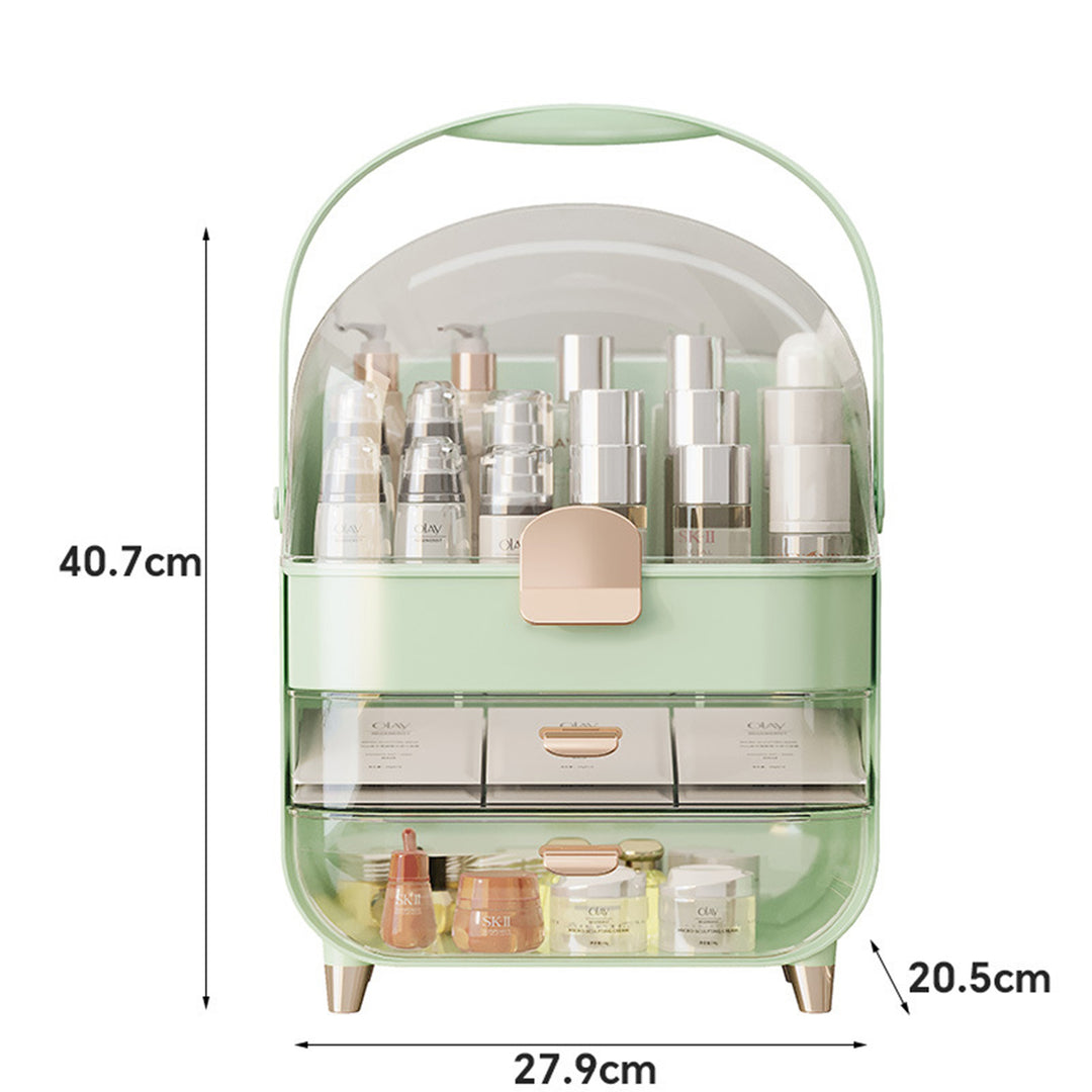 Makeup Organizer with Skincare Holder Acrylic Cosmetic Storage