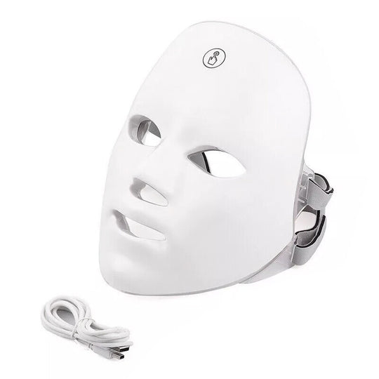 7-Color LED Photon Face Mask for Skin &amp; Neck Rejuvenation