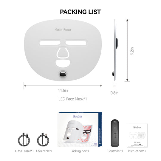 Red Light Beauty Mask Breathable LED Mask 3D