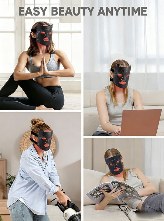 Red &amp; Blue Light Beauty Mask – Infrared LED Facial Device
